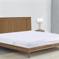 Protège-matelas imperméable entièrement fermé avec drap-housse |   Housse de lit respirante hypoallergénique anti-acariens à poches profondes