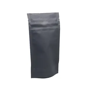 Embalagem Resistente a Crianças Doypack Pouch Alta Qualidade Personalizado Black Matte Mylar Stand Up Zip Lock Bags