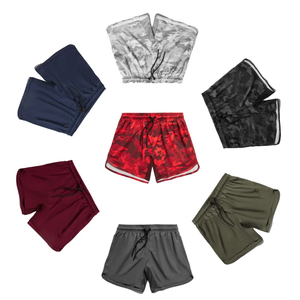 2025 Oem Summer Drawstring Gym Shorts For Daily Exercise Casual Running Blank Gym Shorts With <b>Compression</b> Liner Inseam Unlined - Product Image 1