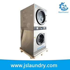 Commercial Stackable Washer-Dryer Machine For Commercial Laundries, Hotels & Multifamily Housing16kg