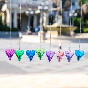 1pc Coração de Cristal Pingente Pendurado Prisma para Janela Outdoor Decoração Interior <span class=keywords><strong>Rainbow</strong></span> Maker Presentes para Mom Grandma Friend - Product Image 6