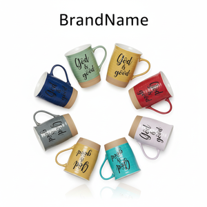 Tazza da Caffè in Ceramica Personalizzata 'God Is Good', Tazza da Tè in Gres Scanalato con Manico Grande per Casa e Ufficio, Regalo Religioso 16oz - Product Image 2