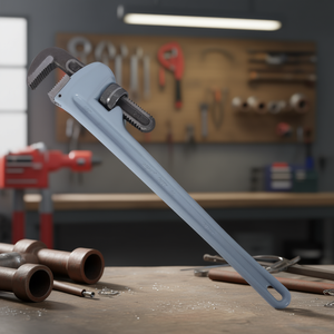 Llave de tubo recta de aluminio de 24 pulgadas con mordaza ajustable y dentada de grado industrial para fontaneros y proyectos de bricolaje - Product Image 2