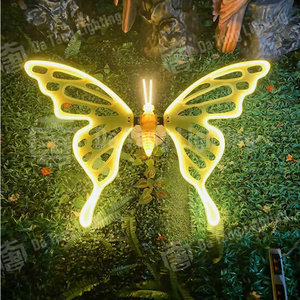 New Arrival Dynamic 3D LED <b>Butterfly</b> Wing <b>Lights</b> for Garden Scenic Decoration Christmas and Wedding Outdoor Display - Product Image 3