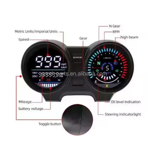 Spidometer <span class=keywords><strong>Digital</strong></span> LCD Motor WANOU-YJYB-RY01 TITAN150, <span class=keywords><strong>Odometer</strong></span> Elektrik, Pengukur Kecepatan - Product Image 3