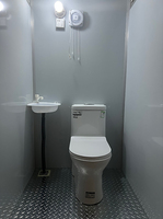 Toilettes portables de luxe en panneaux sandwich, conteneur maritime de 20 pieds, WC VIP, à vendre à Guangzhou