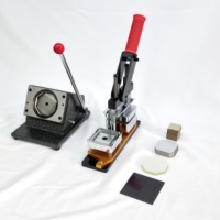 Kit de fabrication d'aimants de réfrigérateur carrés de 2x2 pouces avec matériau en tôle et 1000 pièces vierges