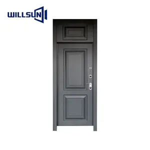 Luxus französisches Interieur grau Zimmer Tür Massivholz-Verbundwerkstoff Farbe Eiche flache Tür