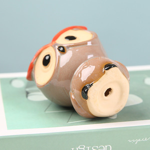 Pot de <span class=keywords><strong>fleurs</strong></span> en céramique en forme de hibou mignon <span class=keywords><strong>pour</strong></span> plantes succulentes, pot miniature, décorations en céramique - Product Image 4