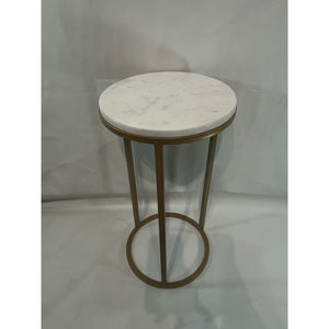 Table d'appoint moderne en marbre avec cadre en fer thermolaqué – Collection prix de gros - Product Image 6