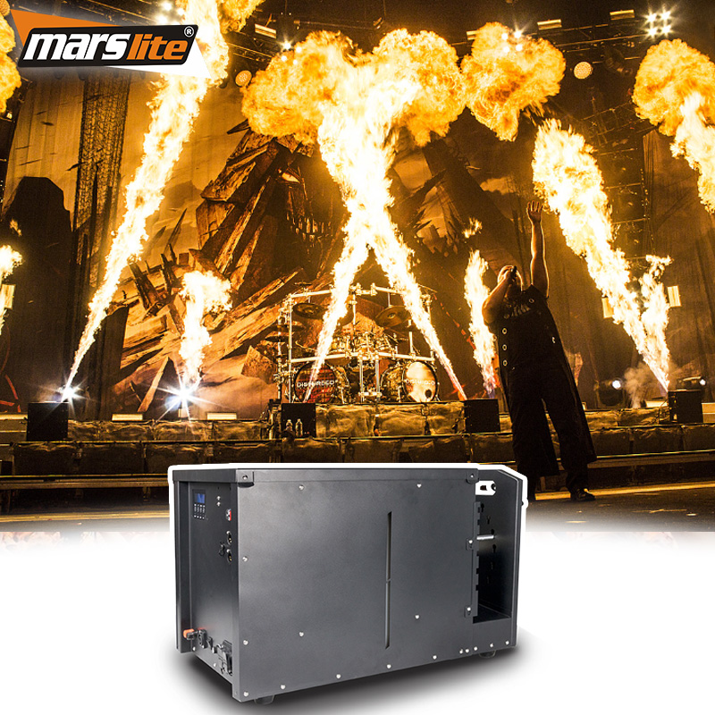 Pro Fire Flame Machine 210 градусов движущаяся головка Пламя машина для наружного концерта Dj Stage DMX пожарное оборудование