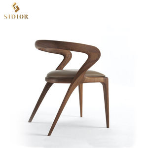 <span class=keywords><strong>Sedie</strong></span> Moderne in Legno Massello di Rovere Rivestite in Pelle per Tavolo <span class=keywords><strong>da</strong></span> Pranzo Silla De Comedor Cadeira De Jantar Chaises De Salle a Manger - Product Image 4