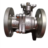 Válvula industrial Acero inoxidable 304 CF8 suministro OEM Válvula de servicio brida de plataforma alta DN 80 PN 16 válvula de bola