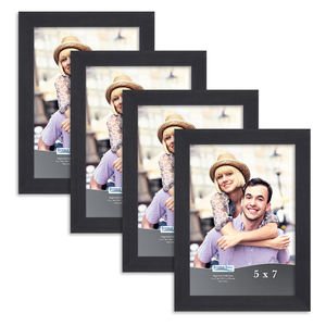 High Quality Customized <b>4X6</b> Black Photo <b>Frame</b> PS Material Wall Hanging Picture <b>Frame</b> Family Decor Home Decorations - Product Image 1