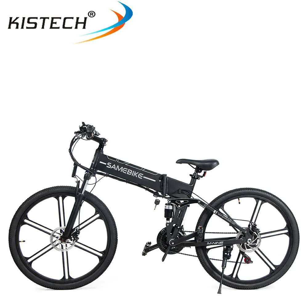 מניות ארה"ב LO26-II SAMEBIKE חשמלי אופניים עם 26 "צמיגים 500W מנוע 48V 10AH סוללה Ebike Dropshipping