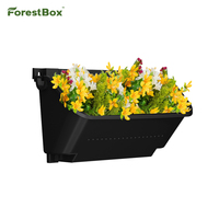 Pots de fleurs durables en plastique PP, vente en gros, conteneurs 3D pour verdure, barrières de plantation, boîtes forestières, grand ensemble