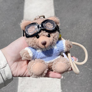 2025 baru lucu perhiasan beruang mewah liontin Barang Batch kunci rantai boneka pecinta boneka Whosale liontin gantungan kunci - Product Image 2