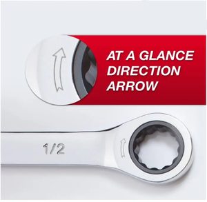 ชุดประแจรวมเกียร์6-22มม. 12ชิ้นชุดประแจขันให้แรงบิดปลายเปิดชุดประแจวงล้อ - Product Image 2