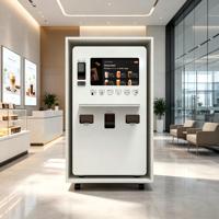 Distributeur automatique de café entièrement automatique avec interface utilisateur personnalisée, certifié CE pour le marché européen, destiné aux opérateurs et distributeurs de distributeurs automatiques