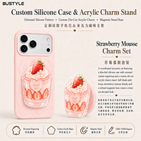 Support et poignée magnétique personnalisés en acrylique pour téléphone avec base givrée pour coque de téléphone, impression HD, support polyvalent et robuste pour selfies