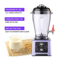 Blender commercial robuste 2200W 11L à vitesse variable 9 vitesses avec moteur en cuivre pur à faible bruit pour usage domestique et hôtelier