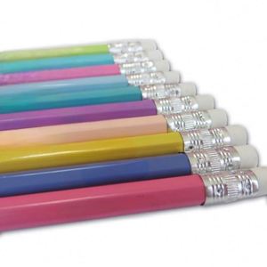 Crayon de 7,5 pouces avec gomme, crayon pas cher sans impression, accepte logo personnalisé, mine HB 2B, emballage en vrac, crayons de couleur standard pour l'école - Product Image 3