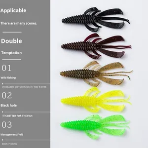 เหยื่อตกปลาซิลิโคนลอยน้ำ รูปทรงกุ้งบัลเลต์ ปราศจากสารตะกั่ว เหมาะสำหรับปลาแบส ปลาคาร์พ เหยื่อปลอมแบบนุ่ม รูปทรงผีเสื้อ เหยื่อปลอมแบบเต้น - Product Image 4