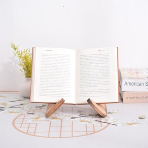 ชั้นวางหนังสือไม้ 22.9x15.2x19 ซม. ชั้นวางอ่านหนังสือแบบพกพาสำหรับเคาน์เตอร์ครัวดีไซน์เรียบง่าย - Product Image 2