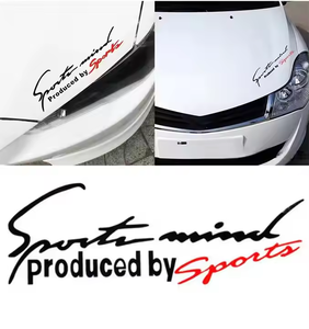 2pcs Sport Letter Universal Car Styling Decal Emblem Badge Autocollants de voiture pour Benz Audi pour <span class=keywords><strong>BMW</strong></span> pour Benz Décoration avec PPF - Product Image 5