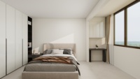 Armario de Dormitorio de Lujo Modular Moderno de Madera, Armario Empotrado Personalizado con Cajones para Ropa