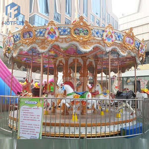 Sang trọng mini trong nhà/ngoài trời Carousel Rides Kiddie máy để bán - Product Image 2