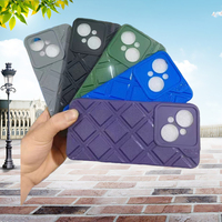 Étui de téléphone en TPU à motif rayé diamanté, couleur unie, souple, antichoc, étanche pour Tecno