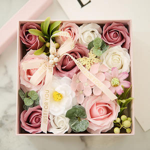 Juego de Regalo de Rosas de Jabón LANJO, Caja de Regalo Mediana, Duradera, Reutilizable, No Tóxica, con Serigrafía, para el Día de San Valentín - Product Image 5