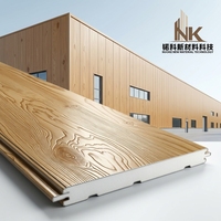 Panneaux sandwich préfabriqués 3D légers pour façade en métal, isolation extérieure rigide, 16 mm