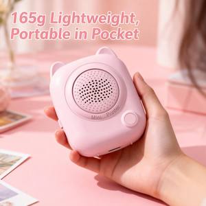 เครื่องพิมพ์ไร้สายขนาดเล็ก แบตเตอรี่ 1200mAh เครื่องพิมพ์ฉลากความร้อนแบบพกพา สำหรับพิมพ์ใบเสร็จ รูปภาพจากกล้อง สำหรับการเดินทาง - Product Image 2