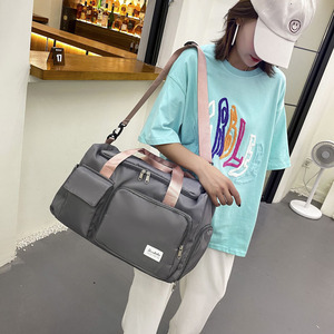 Classiche borse da uomo e da donna per il fine settimana con tasche per <span class=keywords><strong>scarpe</strong></span> sotto il sedile per uso guardaroba - Product Image 4