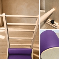 Appareil d'entraînement multifonction en bois pour Pilates, type Barrel, pour l'extension du dos, la correction de la colonne vertébrale, la flexibilité et l'exercice quotidien