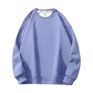 Sudadera con capucha para hombre, personalizada con logo, oversize, informal, larga, de cuello redondo, para primavera, de algodón polar de 320G, antiencogimiento, color liso - Product Image 1