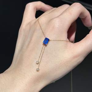 Collier en argent pur S925 rotatif sculpté, style chinois, design de niche, simple, tendance, personnalisé, avec cristal de zirconium - Product Image 2