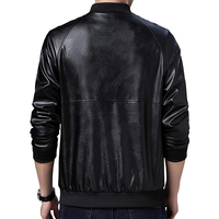 Dernière conception, veste en cuir pour homme grande taille, style décontracté hiver, personnalisable, col montant, respirante, coupe-vent, écologique