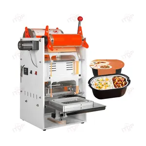 Venda quente Semi Automatic Bowl Food Plastic Bandeja Seladora Máquina De Selagem Com Preço Baixo