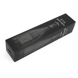 Caja de tubo de cartón rojo de lujo OEM con diseño de copo de nieve impreso para embalaje de whisky y champán - Product Image 6