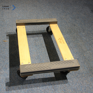 Chariot de meuble en bois dur 30 * 18in avec capuchon en caoutchouc pour travaux lourds Chariot à outils à quatre roues OEM personnalisable à bas prix Boîtier en plastique - Product Image 5