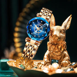 Reloj de Cuarzo para Mujer, Diseño OEM ODM, Venta Caliente, Cristal con Diamantes, Correa de Acero Inoxidable, Resistente al Agua, Esfera con Agujas, Mecánico - Product Image 2