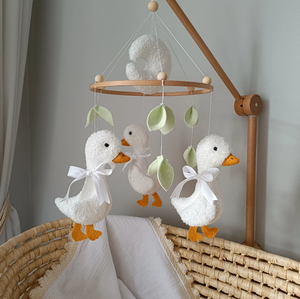 Oie bébé mobile boucle berceau mobile <span class=keywords><strong>oies</strong></span> mobile pépinière oiseau mobile canard mobile - Product Image 1