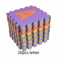 Tapis de puzzle en mousse emboîtable ABC et chiffres, tapis de sol antidérapant en EVA souple pour ramper, tapis de gym, tapis de jeu éducatif pour 0-13 ans