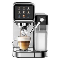 2025 Smart Home Réservoir De Lait Infusion À Froid Numérique Cafetera Professionnel Vapeur Moussant Italien Espresso Cafetière Machine