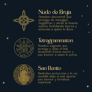 Tetragramton collana classica in acciaio inossidabile nodo della strega Saint Benedict protezione portafortuna amuleto moda ciondoli regalo - Product Image 4