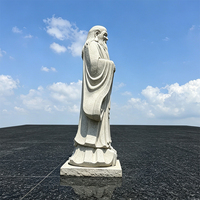 Statue en granit de Lao Tzu, ancêtre taoïste, sculpture de Laozi pour la décoration des temples, cours et jardins – Offre spéciale