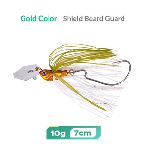 Señuelo giratorio de silicona Beardfish para cebo vivo, 7cm 10g, con anzuelo de cabeza de plomo en forma de pez - Product Image 6